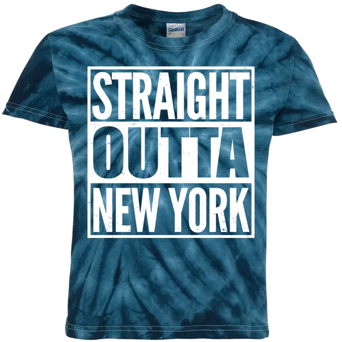 Straight Outta New York Kids Tie-Dye T-Shirt