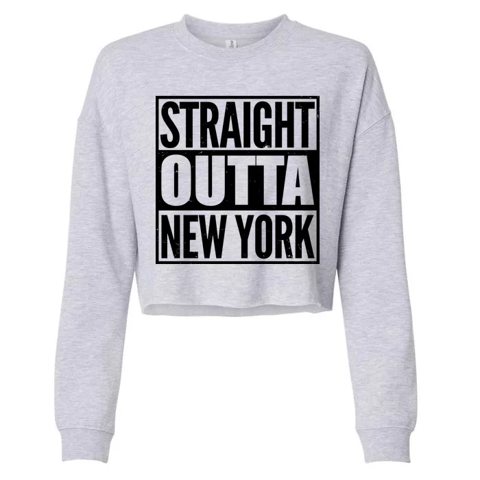 Straight Outta New York Cropped Pullover Crew