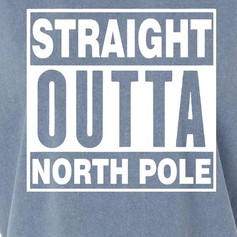 Straight Outta North Pole Garment-Dyed Women's Muscle Tee