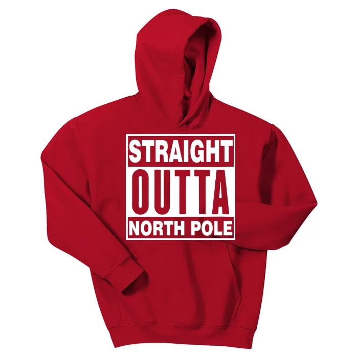 Straight Outta North Pole Kids Hoodie