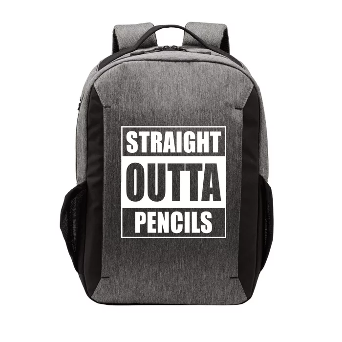 Straight Outta Pencils Vector Backpack