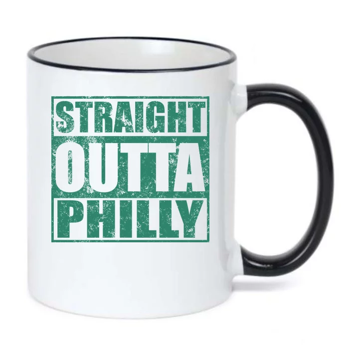 Straight Outta Philly Black Color Changing Mug