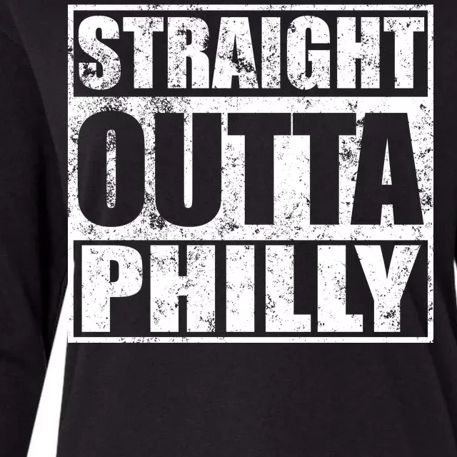 Straight Outta Philly Womens Cotton Relaxed Long Sleeve T-Shirt