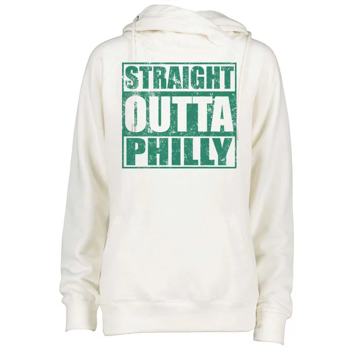 Straight Outta Philly Womens Funnel Neck Pullover Hood