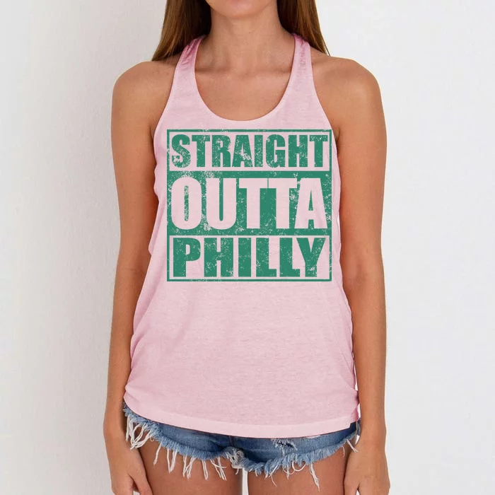 Straight Outta Philly Women's Knotted Racerback Tank