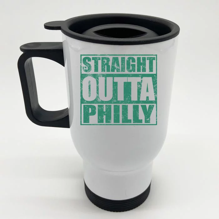 Straight Outta Philly Front & Back Stainless Steel Travel Mug