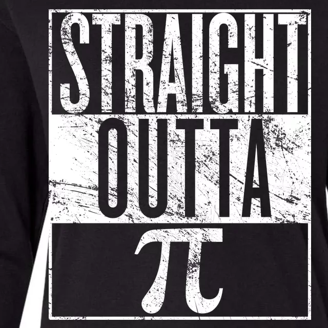 Straight Outta Pi Womens Cotton Relaxed Long Sleeve T-Shirt