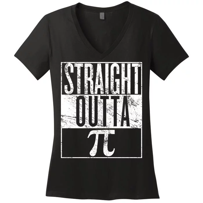 Straight Outta Pi Women's V-Neck T-Shirt