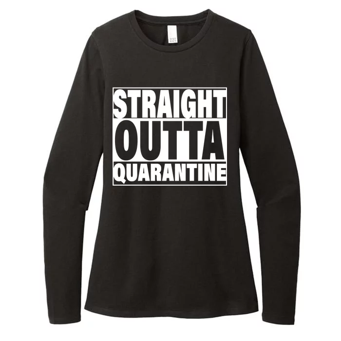 Straight Outta Quarantine Womens CVC Long Sleeve Shirt