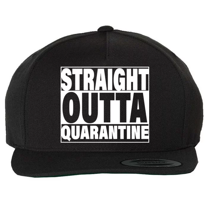 Straight Outta Quarantine Wool Snapback Cap