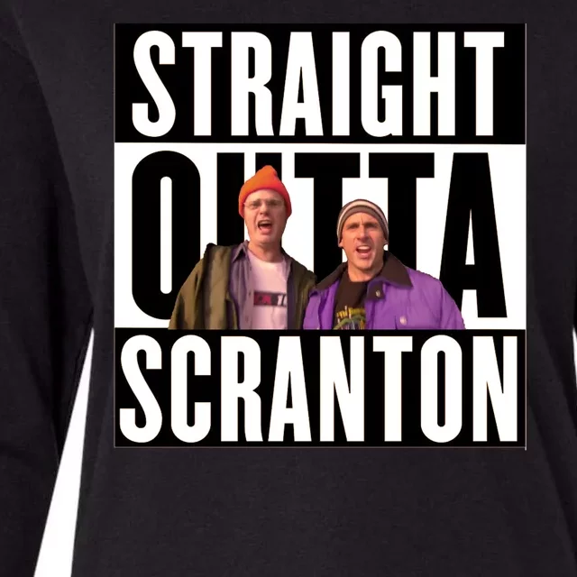 Straight Outta Scranton Womens Cotton Relaxed Long Sleeve T-Shirt