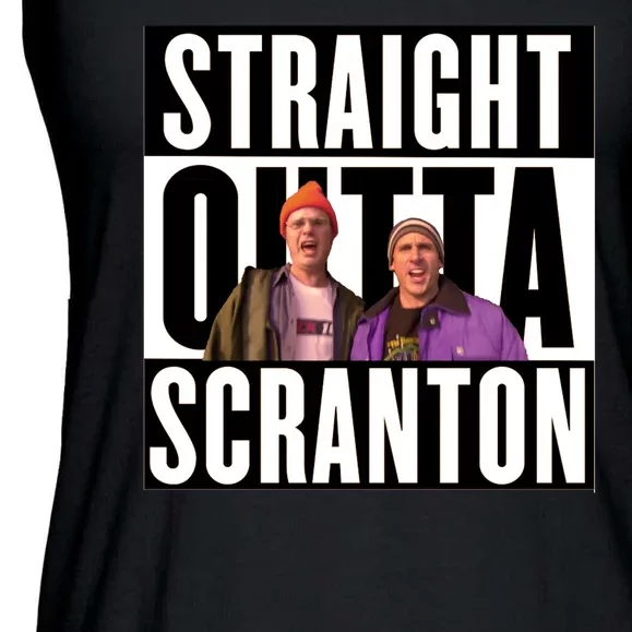 Straight Outta Scranton Ladies Essential Flowy Tank