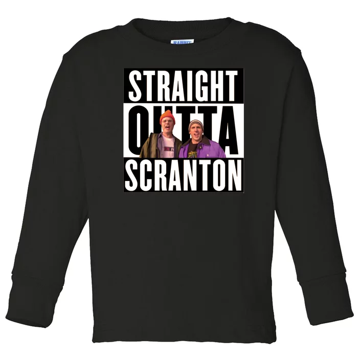 Straight Outta Scranton Toddler Long Sleeve Shirt