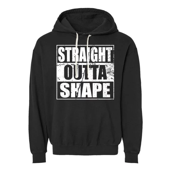 Straight Outta Shape Garment-Dyed Fleece Hoodie