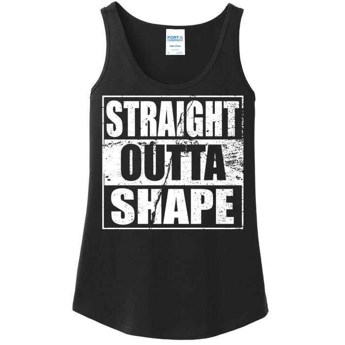 Straight Outta Shape Ladies Essential Tank