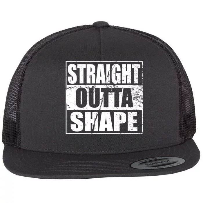 Straight Outta Shape Flat Bill Trucker Hat