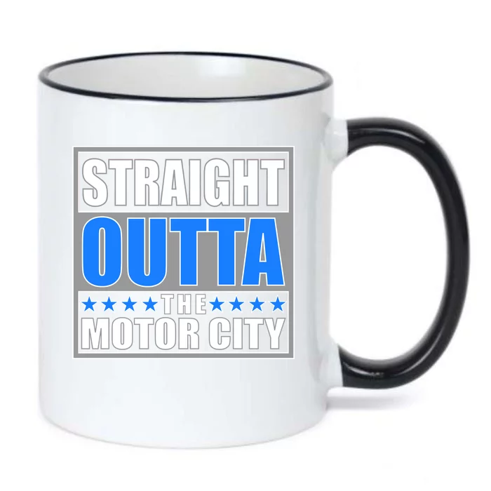 Straight Outta The Motor City Detroit, Michigan Black Color Changing Mug