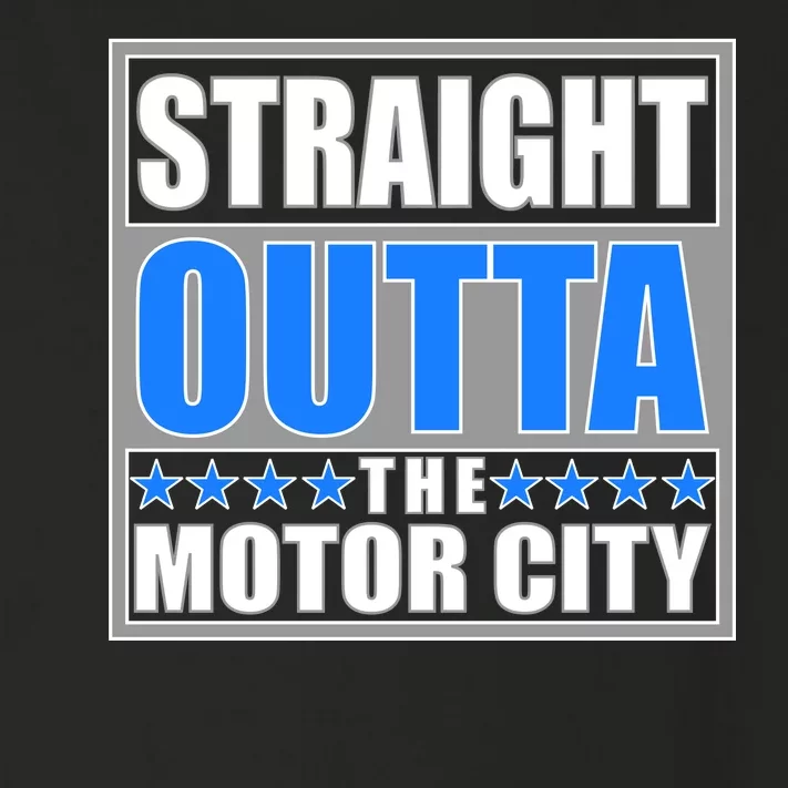 Straight Outta The Motor City Detroit, Michigan Toddler Long Sleeve Shirt