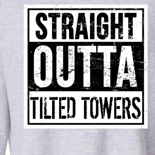 Straight Outta Tilted Towers Cropped Pullover Crew