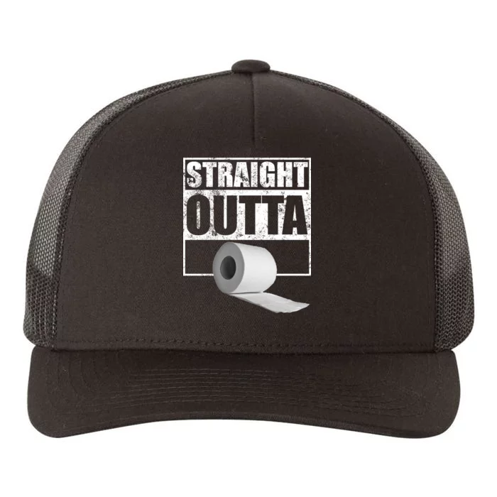 Straight Outta Toilet Paper Yupoong Adult 5-Panel Trucker Hat