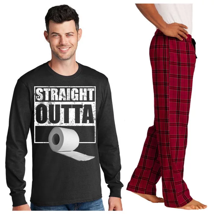 Straight Outta Toilet Paper Long Sleeve Pajama Set