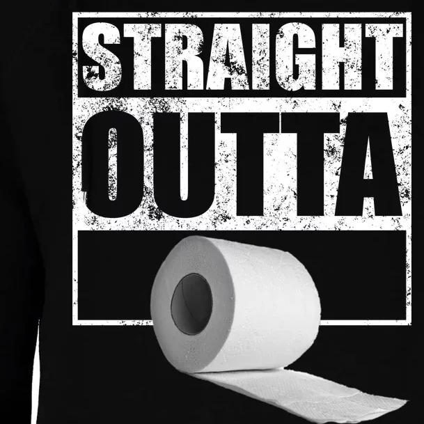 Straight Outta Toilet Paper Womens Funnel Neck Pullover Hood