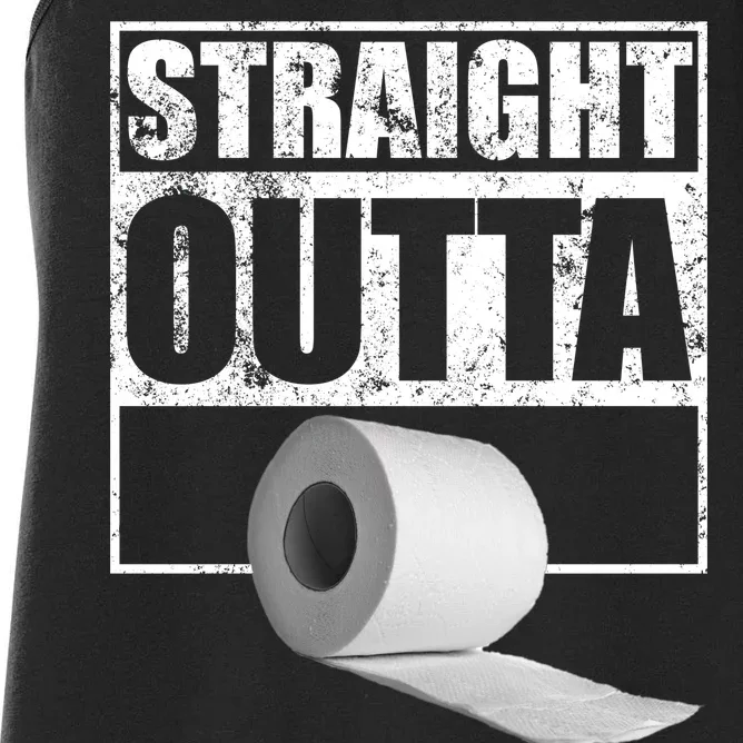 Straight Outta Toilet Paper Women's Racerback Tank