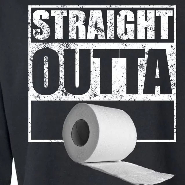 Straight Outta Toilet Paper Cropped Pullover Crew