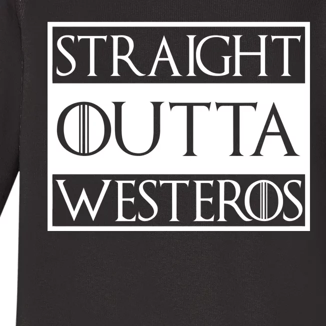 Straight Outta Westeros Baby Long Sleeve Bodysuit