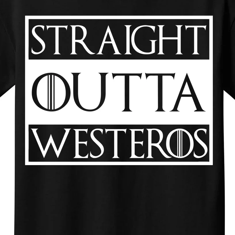 Straight Outta Westeros Kids T-Shirt