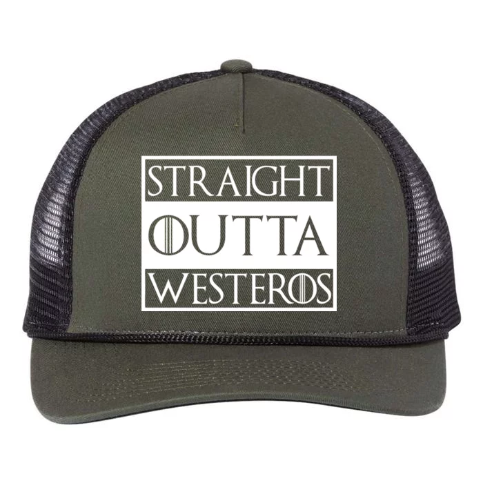 Straight Outta Westeros Retro Rope Trucker Hat Cap