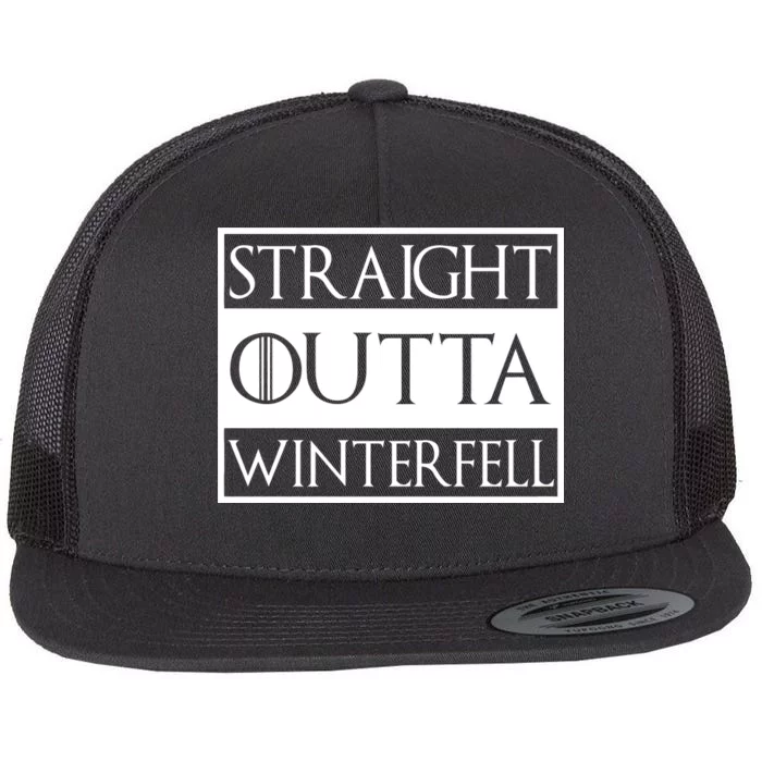 Straight Outta Winterfell Flat Bill Trucker Hat