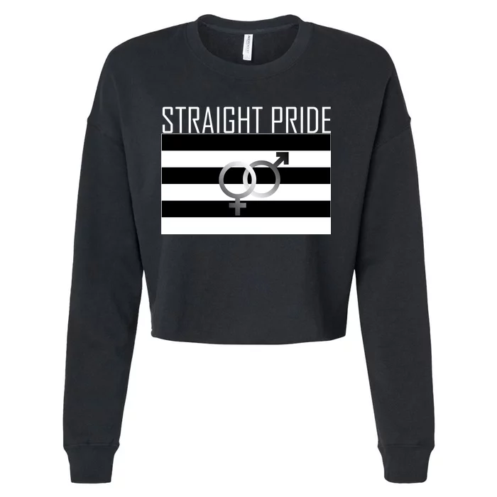 Straight Pride Cropped Pullover Crew