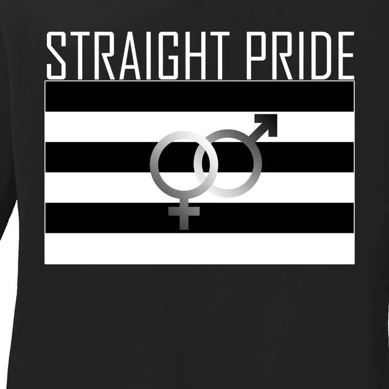 Straight Pride Ladies Long Sleeve Shirt