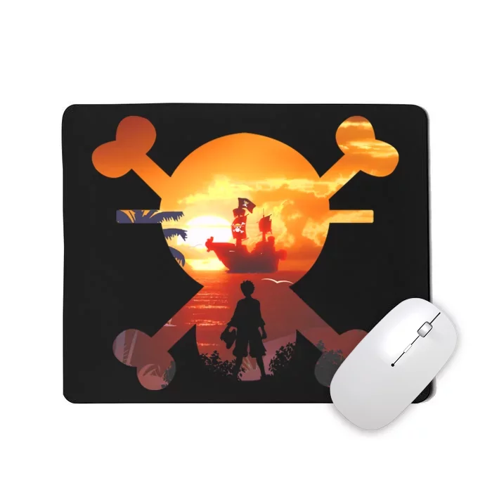 Straw Hat Prate Crew Crossbones Mousepad