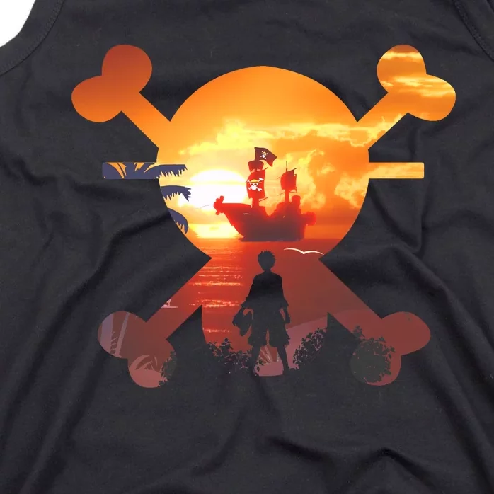 Straw Hat Prate Crew Crossbones Tank Top