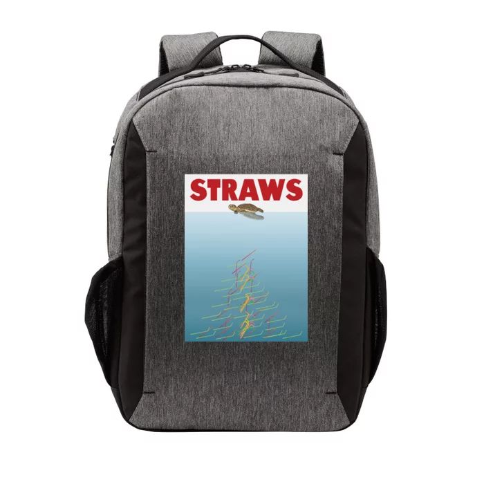 Straws Suck End Plastic Pollution Vector Backpack