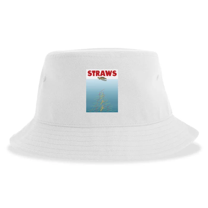 Straws Suck End Plastic Pollution Sustainable Bucket Hat