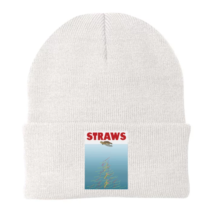 Straws Suck End Plastic Pollution Knit Cap Winter Beanie