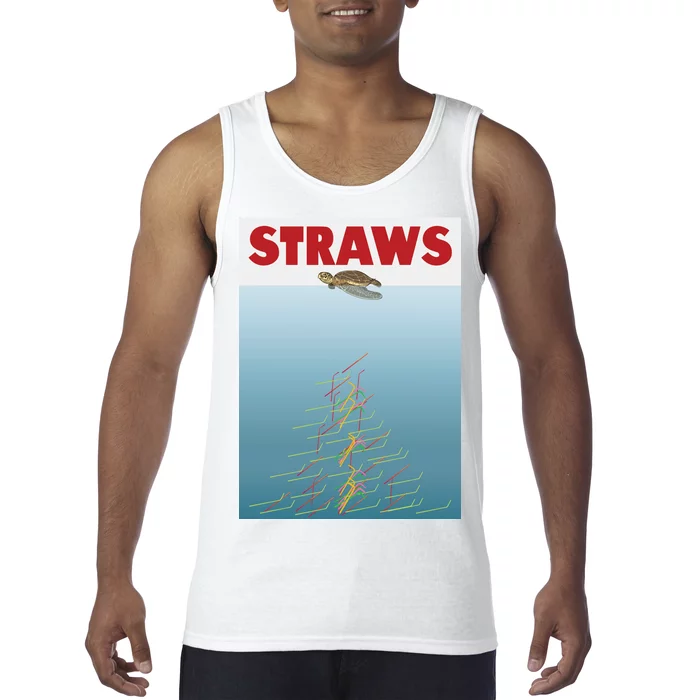 Straws Suck End Plastic Pollution Tank Top