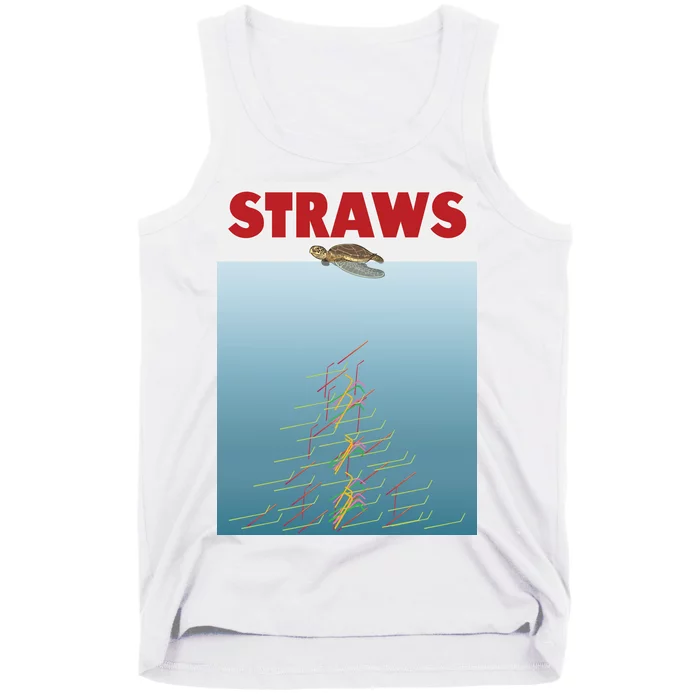 Straws Suck End Plastic Pollution Tank Top