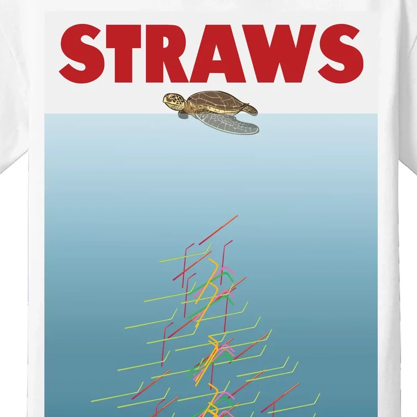 Straws Suck End Plastic Pollution Kids T-Shirt