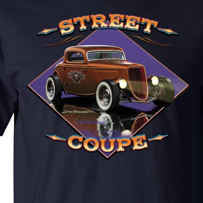 Street Coupe Hot Rod Larry Grossman Tall T-Shirt