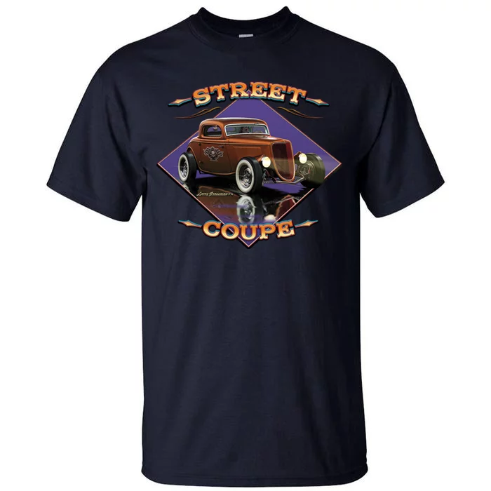 Street Coupe Hot Rod Larry Grossman Tall T-Shirt