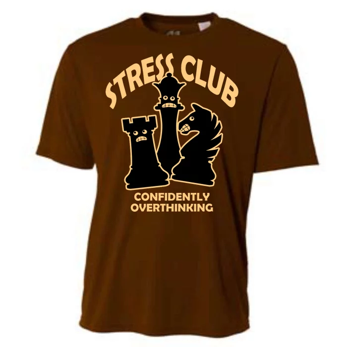 Stress Club Confidently Overthinking Cooling Performance Crew T-Shirt