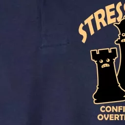 Stress Club Confidently Overthinking Softstyle Adult Sport Polo