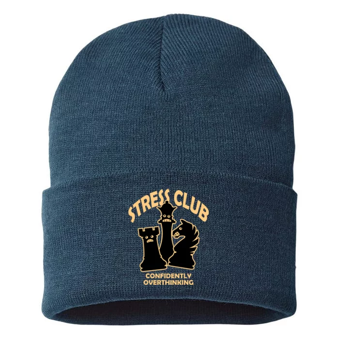 Stress Club Confidently Overthinking Sustainable Knit Beanie