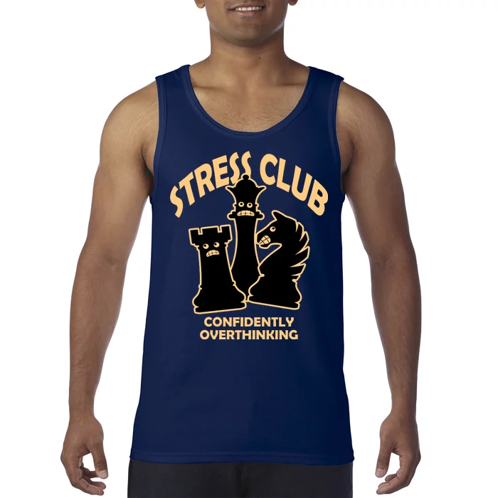 Stress Club Confidently Overthinking Tank Top