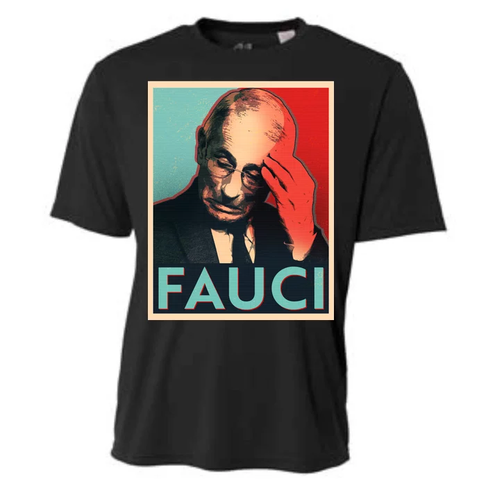 Stressed Dr Fauci Election Cooling Performance Crew T-Shirt