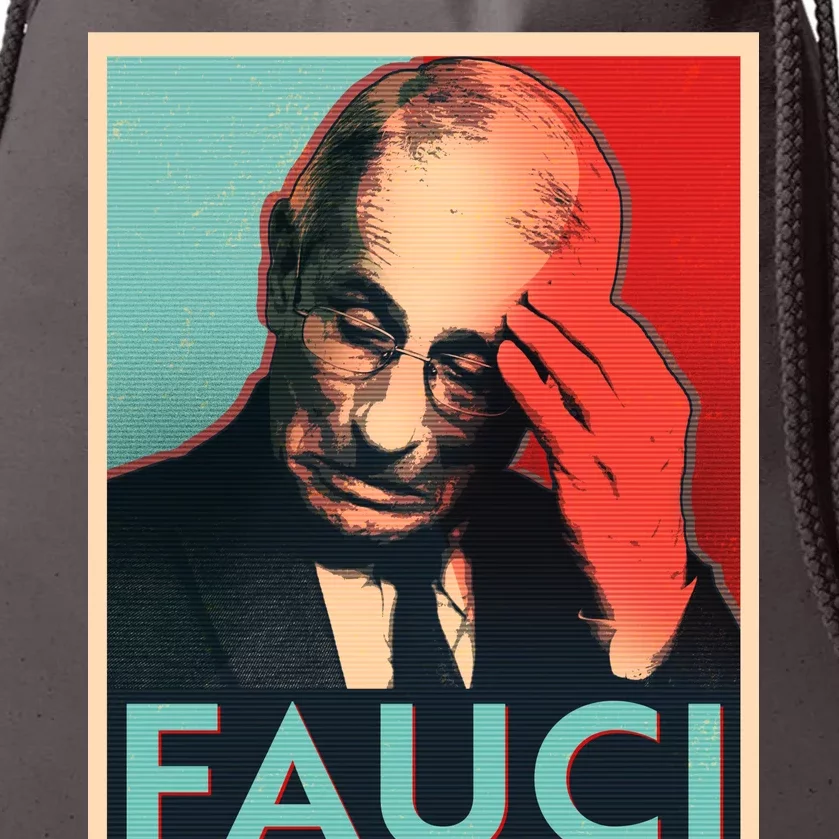 Stressed Dr Fauci Election Drawstring Bag